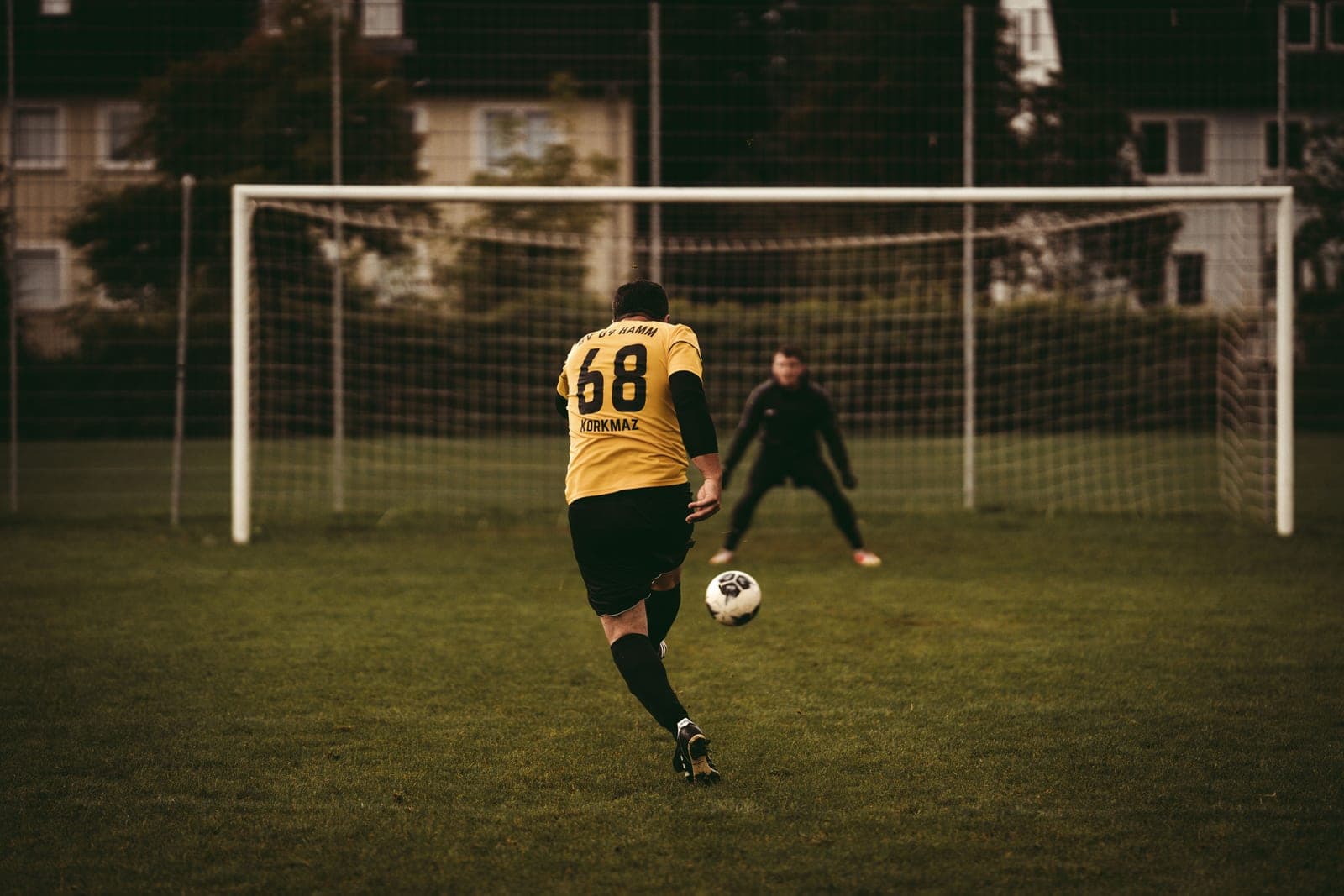 A size 4 soccer ball on grass