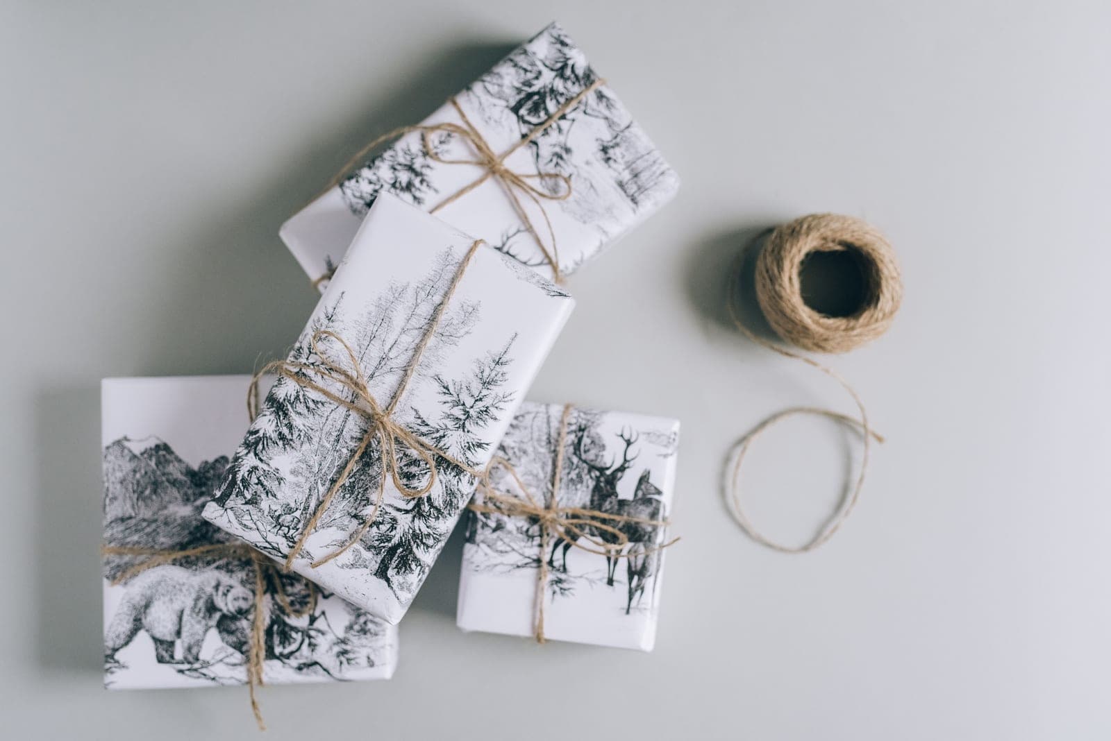 A wrapped gift with a sports theme