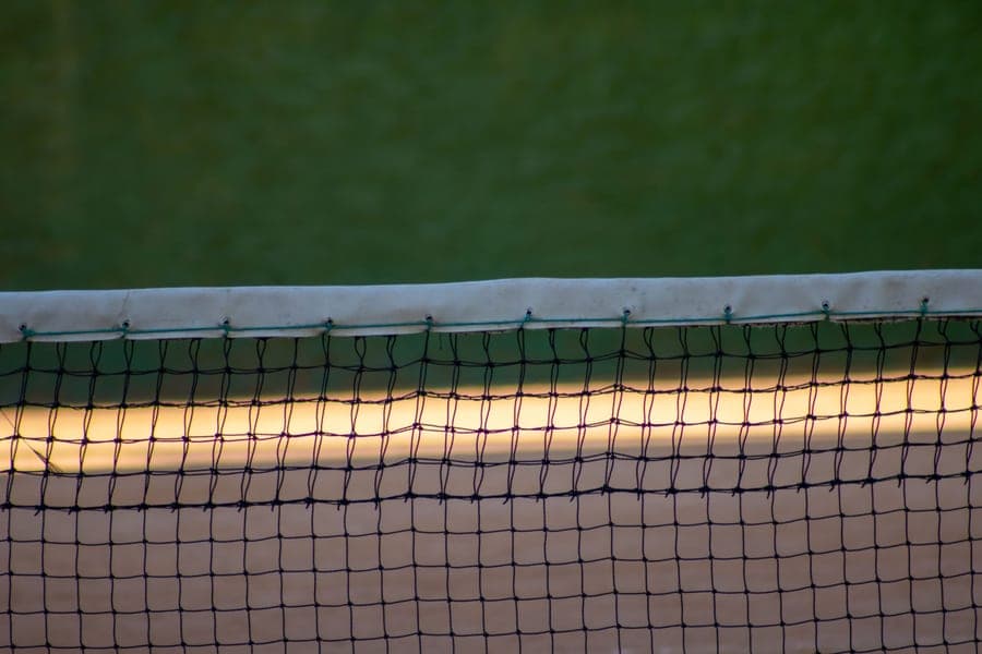 Sports netting stretched over a frame